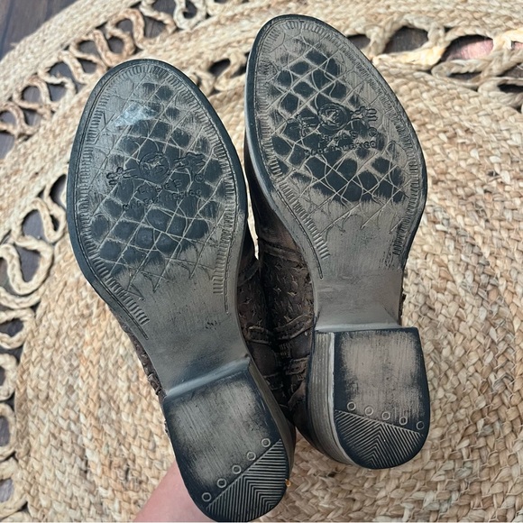 Circle G by Corral Ladies Brown Cutout Shortie Boots Q5019 Size 7.5 - Picture 5 of 7